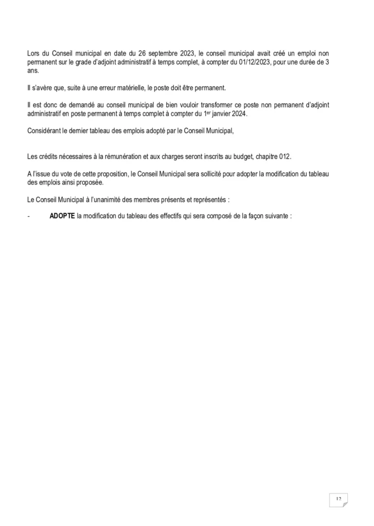 PV conseil municipal - page 12