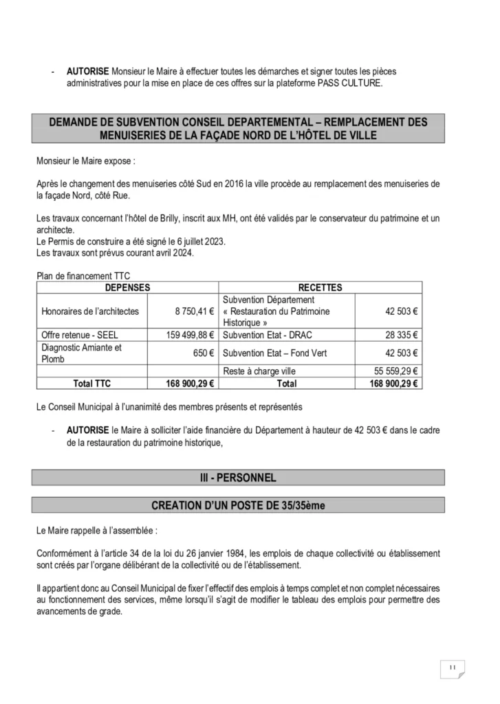 PV conseil municipal - page 11