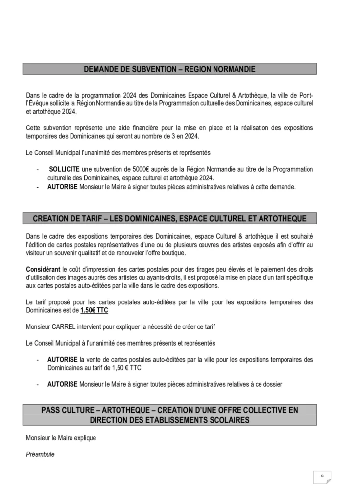 PV conseil municipal - page 9